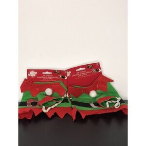 2‎ Sets Christmas Elf Dog Costume Apparel Dog Easy On Off Sizes Small